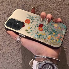 HONTINGA Samsung Galaxy A32 ile Uyumlu Kılıfı Silikon Kenar Sert Arka Düşüme Önleyici Basitlik Anti Düşme Kamera Korumali Çiçekler Desen Telefon Kılıfı Kadın ve Erkek Için Uygundur K1-0722