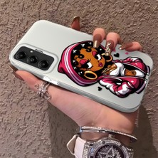 HONTINGA Samsung Galaxy A05S ile Uyumlu Kılıfı Silikon Kenar Sert Arka Düşüme Önleyici Basitlik Anti Düşme Kamera Korumali Öpücük Izi Desen Telefon Kılıfı Kadın ve Erkek Için Uygundur K1-0724