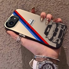 HONTINGA iPhone 16E ile Uyumlu Kılıfı Silikon Kenar Sert Arka Düşüme Önleyici Basitlik Anti Düşme Kamera Korumali Bmw Desen Telefon Kılıfı Kadın ve Erkek Için Uygundur K1-0725