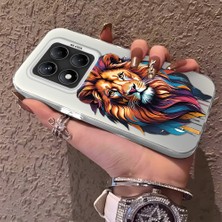 HONTINGA Xiaomi Redmi Note 14 Pro ile Uyumlu Kılıfı Silikon Kenar Sert Arka Düşüme Önleyici Basitlik Anti Düşme Kamera Korumali Pembe Leopar Desen Telefon Kılıfı Kadın ve Erkek Için Uygundur K1-0720