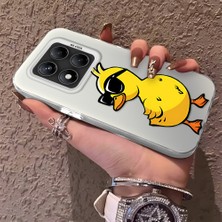 HONTINGA Xiaomi Redmi Note 14 Pro 5g ile Uyumlu Kılıfı Silikon Kenar Sert Arka Düşüme Önleyici Basitlik Anti Düşme Kamera Korumali Panda Desen Telefon Kılıfı Kadın ve Erkek Için Uygundur K1-0726