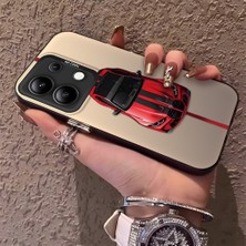 HONTINGA Xiaomi Redmi Note 13 ile Uyumlu Kılıfı Silikon Kenar Sert Arka Düşüme Önleyici Basitlik Anti Düşme Kamera Korumali Bmw Desen Telefon Kılıfı Kadın ve Erkek Için Uygundur K1-0717