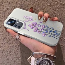 HONTINGA Xiaomi Mi 12T Pro ile Uyumlu Kılıfı Silikon Kenar Sert Arka Düşüme Önleyici Basitlik Anti Düşme Kamera Korumali Çiçekler Desen Telefon Kılıfı Kadın ve Erkek Için Uygundur K1-0722