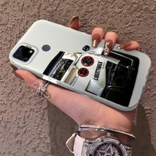 HONTINGA Realme C15 ile Uyumlu Kılıfı Silikon Kenar Sert Arka Düşüme Önleyici Basitlik Anti Düşme Kamera Korumali Bmw Desen Telefon Kılıfı Kadın ve Erkek Için Uygundur K1-0717