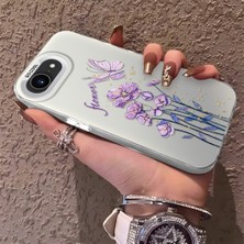 HONTINGA iPhone 16E ile Uyumlu Kılıfı Silikon Kenar Sert Arka Düşüme Önleyici Basitlik Anti Düşme Kamera Korumali Çiçekler Desen Telefon Kılıfı Kadın ve Erkek Için Uygundur K1-0722