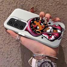 HONTINGA Samsung Galaxy S24 Plus ile Uyumlu Kılıfı Silikon Kenar Sert Arka Düşüme Önleyici Basitlik Anti Düşme Kamera Korumali Öpücük Izi Desen Telefon Kılıfı Kadın ve Erkek Için Uygundur K1-0724