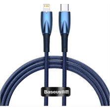 Hype Store Glimmer 20W Type-C To Lightning Şarj Kablosu 1m Mavi