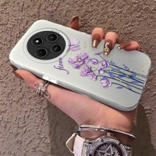 HONTINGA Xiaomi Redmi 14C 4g ile Uyumlu Kılıfı Silikon Kenar Sert Arka Düşüme Önleyici Basitlik Anti Düşme Kamera Korumali Çiçekler Desen Telefon Kılıfı Kadın ve Erkek Için Uygundur K1-0722