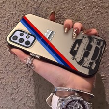 HONTINGA Samsung Galaxy A72 ile Uyumlu Kılıfı Silikon Kenar Sert Arka Düşüme Önleyici Basitlik Anti Düşme Kamera Korumali Bmw Desen Telefon Kılıfı Kadın ve Erkek Için Uygundur K1-0725