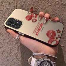 HONTINGA Samsung Galaxy A52S 5g ile Uyumlu Kılıfı Silikon Kenar Sert Arka Düşüme Önleyici Basitlik Anti Düşme Kamera Korumali Öpücük Izi Desen Telefon Kılıfı Kadın ve Erkek Için Uygundur K1-0724