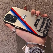 HONTINGA Samsung Galaxy A13 ile Uyumlu Kılıfı Silikon Kenar Sert Arka Düşüme Önleyici Basitlik Anti Düşme Kamera Korumali Bmw Desen Telefon Kılıfı Kadın ve Erkek Için Uygundur K1-0725