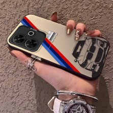 HONTINGA Xiaomi Redmi 13 4g ile Uyumlu Kılıfı Silikon Kenar Sert Arka Düşüme Önleyici Basitlik Anti Düşme Kamera Korumali Bmw Desen Telefon Kılıfı Kadın ve Erkek Için Uygundur K1-0725