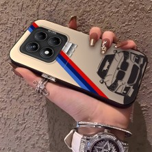 HONTINGA Xiaomi Redmi Note 14 Pro ile Uyumlu Kılıfı Silikon Kenar Sert Arka Düşüme Önleyici Basitlik Anti Düşme Kamera Korumali Bmw Desen Telefon Kılıfı Kadın ve Erkek Için Uygundur K1-0725