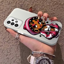 HONTINGA Samsung Galaxy A73 ile Uyumlu Kılıfı Silikon Kenar Sert Arka Düşüme Önleyici Basitlik Anti Düşme Kamera Korumali Öpücük Izi Desen Telefon Kılıfı Kadın ve Erkek Için Uygundur K1-0724