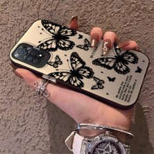 HONTINGA Xiaomi Redmi Note 11 Pro ile Uyumlu Kılıfı Silikon Kenar Sert Arka Düşüme Önleyici Basitlik Anti Düşme Kamera Korumali Kelebek Desen Telefon Kılıfı Kadın ve Erkek Için Uygundur K1-0719