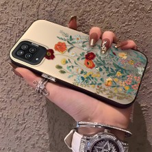 HONTINGA Samsung Galaxy A12 ile Uyumlu Kılıfı Silikon Kenar Sert Arka Düşüme Önleyici Basitlik Anti Düşme Kamera Korumali Çiçekler Desen Telefon Kılıfı Kadın ve Erkek Için Uygundur K1-0722