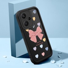 HONTINGA Xiaomi Redmi Note 13 Pro Plus 5g ile Uyumlu Kılıfı Düşüme Önleyici Basitlik Anti Düşme Kamera Korumali Leopar Kalp Desen Siyah Yumuşak Silikon Telefon Kılıfı Kadın ve Erkek Için Uygundur K2-0406