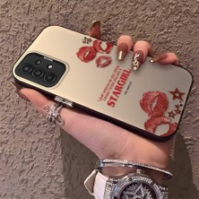 HONTINGA Samsung Galaxy A04S ile Uyumlu Kılıfı Silikon Kenar Sert Arka Düşüme Önleyici Basitlik Anti Düşme Kamera Korumali Öpücük Izi Desen Telefon Kılıfı Kadın ve Erkek Için Uygundur K1-0724