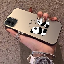 HONTINGA Samsung Galaxy A04E ile Uyumlu Kılıfı Silikon Kenar Sert Arka Düşüme Önleyici Basitlik Anti Düşme Kamera Korumali Panda Desen Telefon Kılıfı Kadın ve Erkek Için Uygundur K1-0726