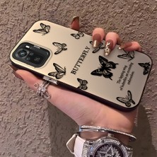 HONTINGA Xiaomi Redmi Note 10S ile Uyumlu Kılıfı Silikon Kenar Sert Arka Düşüme Önleyici Basitlik Anti Düşme Kamera Korumali Siyah Kelebek Desen Telefon Kılıfı Kadın ve Erkek Için Uygundur K1-0721