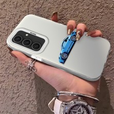 HONTINGA Samsung Galaxy S24 Plus ile Uyumlu Kılıfı Silikon Kenar Sert Arka Düşüme Önleyici Basitlik Anti Düşme Kamera Korumali Bmw Desen Telefon Kılıfı Kadın ve Erkek Için Uygundur K1-0725