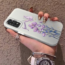 HONTINGA Xiaomi Redmi Note 11 ile Uyumlu Kılıfı Silikon Kenar Sert Arka Düşüme Önleyici Basitlik Anti Düşme Kamera Korumali Çiçekler Desen Telefon Kılıfı Kadın ve Erkek Için Uygundur K1-0722