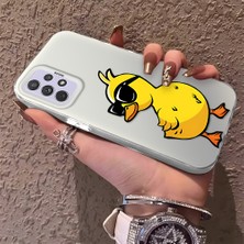 HONTINGA Samsung Galaxy A72 ile Uyumlu Kılıfı Silikon Kenar Sert Arka Düşüme Önleyici Basitlik Anti Düşme Kamera Korumali Panda Desen Telefon Kılıfı Kadın ve Erkek Için Uygundur K1-0726