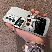 HONTINGA Samsung Galaxy A73 ile Uyumlu Kılıfı Silikon Kenar Sert Arka Düşüme Önleyici Basitlik Anti Düşme Kamera Korumali Bmw Desen Telefon Kılıfı Kadın ve Erkek Için Uygundur K1-0717