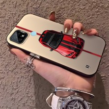 HONTINGA Realme C21 ile Uyumlu Kılıfı Silikon Kenar Sert Arka Düşüme Önleyici Basitlik Anti Düşme Kamera Korumali Bmw Desen Telefon Kılıfı Kadın ve Erkek Için Uygundur K1-0717