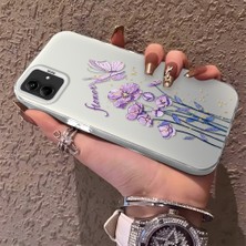 HONTINGA Samsung Galaxy A04E ile Uyumlu Kılıfı Silikon Kenar Sert Arka Düşüme Önleyici Basitlik Anti Düşme Kamera Korumali Çiçekler Desen Telefon Kılıfı Kadın ve Erkek Için Uygundur K1-0722
