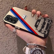 HONTINGA Samsung Galaxy A14 ile Uyumlu Kılıfı Silikon Kenar Sert Arka Düşüme Önleyici Basitlik Anti Düşme Kamera Korumali Bmw Desen Telefon Kılıfı Kadın ve Erkek Için Uygundur K1-0725