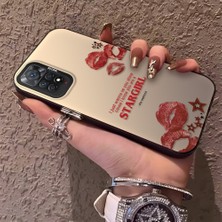 HONTINGA Xiaomi Redmi Note 11 Pro ile Uyumlu Kılıfı Silikon Kenar Sert Arka Düşüme Önleyici Basitlik Anti Düşme Kamera Korumali Öpücük Izi Desen Telefon Kılıfı Kadın ve Erkek Için Uygundur K1-0724