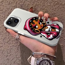 HONTINGA iPhone 14 Plus ile Uyumlu Kılıfı Silikon Kenar Sert Arka Düşüme Önleyici Basitlik Anti Düşme Kamera Korumali Öpücük Izi Desen Telefon Kılıfı Kadın ve Erkek Için Uygundur K1-0724