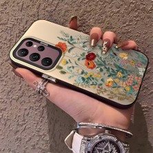 HONTINGA Samsung Galaxy S22 Ultra ile Uyumlu Kılıfı Silikon Kenar Sert Arka Düşüme Önleyici Basitlik Anti Düşme Kamera Korumali Çiçekler Desen Telefon Kılıfı Kadın ve Erkek Için Uygundur K1-0722