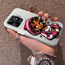 HONTINGA Realme C53 ile Uyumlu Kılıfı Silikon Kenar Sert Arka Düşüme Önleyici Basitlik Anti Düşme Kamera Korumali Öpücük Izi Desen Telefon Kılıfı Kadın ve Erkek Için Uygundur K1-0724