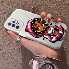 HONTINGA Samsung Galaxy A72 ile Uyumlu Kılıfı Silikon Kenar Sert Arka Düşüme Önleyici Basitlik Anti Düşme Kamera Korumali Öpücük Izi Desen Telefon Kılıfı Kadın ve Erkek Için Uygundur K1-0724