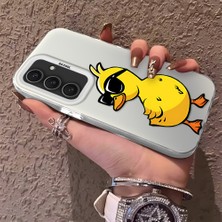 HONTINGA Samsung Galaxy S24 Plus ile Uyumlu Kılıfı Silikon Kenar Sert Arka Düşüme Önleyici Basitlik Anti Düşme Kamera Korumali Panda Desen Telefon Kılıfı Kadın ve Erkek Için Uygundur K1-0726