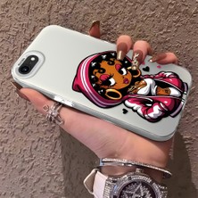 HONTINGA iPhone 7 ile Uyumlu Kılıfı Silikon Kenar Sert Arka Düşüme Önleyici Basitlik Anti Düşme Kamera Korumali Öpücük Izi Desen Telefon Kılıfı Kadın ve Erkek Için Uygundur K1-0724