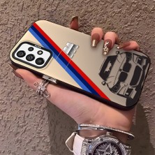 HONTINGA Samsung Galaxy A73 ile Uyumlu Kılıfı Silikon Kenar Sert Arka Düşüme Önleyici Basitlik Anti Düşme Kamera Korumali Bmw Desen Telefon Kılıfı Kadın ve Erkek Için Uygundur K1-0725