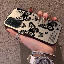 HONTINGA Xiaomi Redmi Note 10 Pro ile Uyumlu Kılıfı Silikon Kenar Sert Arka Düşüme Önleyici Basitlik Anti Düşme Kamera Korumali Kelebek Desen Telefon Kılıfı Kadın ve Erkek Için Uygundur K1-0719