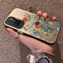 HONTINGA Xiaomi Redmi 10 2022 ile Uyumlu Kılıfı Silikon Kenar Sert Arka Düşüme Önleyici Basitlik Anti Düşme Kamera Korumali Çiçekler Desen Telefon Kılıfı Kadın ve Erkek Için Uygundur K1-0722