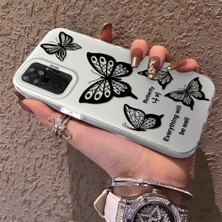 HONTINGA Xiaomi Redmi Note 10 Pro ile Uyumlu Kılıfı Silikon Kenar Sert Arka Düşüme Önleyici Basitlik Anti Düşme Kamera Korumali Renkli Kelebek Desen Telefon Kılıfı Kadın ve Erkek Için Uygundur K1-0723