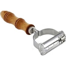 Braventa Collection Pratik Paslanmaz Çelik Ahşap Saplı Çift Jülyen Patates Meyve ve Sebze Soyucu Soyacak