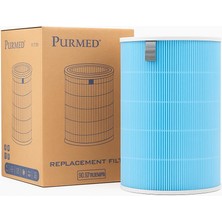 Hype Store Purmed Air Purifier Pro H Uyumlu H13 Hepa + Aktif Karbon Filtre | Rfıd Çipli | Mavi Renk | Yüksek ve