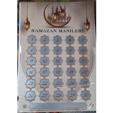 Ramazan Manileri Etkinlik Tablosu Takvimi 48X33 cm