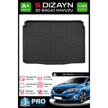 S-Dizayn Renault Megane 4 HB 3D Pro Bagaj Havuzu 2016 Üzeri A+ Kalite