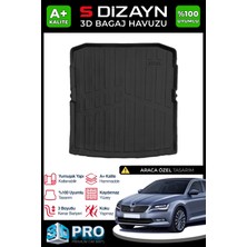 S-Dizayn Skoda SuperB 3D Pro Bagaj Havuzu 2015-2024 A+ Kalite