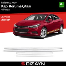 S-Dizayn Chevrolet Cruze SD Kapı Koruma Çıtası Krom 2011-2019