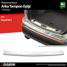 S-Dizayn VW Passat B8.5 Krom Arka Tampon Eşiği 2019-2023