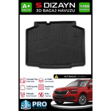 S-Dizayn Skoda Kamiq 3D Pro Bagaj Havuzu Alt Bagaj 2019 Üzeri A+ Kalite